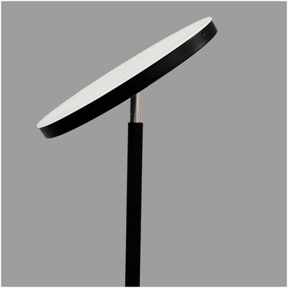 Lámpara de pie led dencel, 24 w, 3cct, dimmable, 2200 lm, negra, ø25 x 175 cm