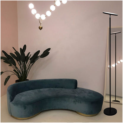 Lámpara de pie led dencel, 24 w, 3cct, dimmable, 2200 lm, negra, ø25 x 175 cm