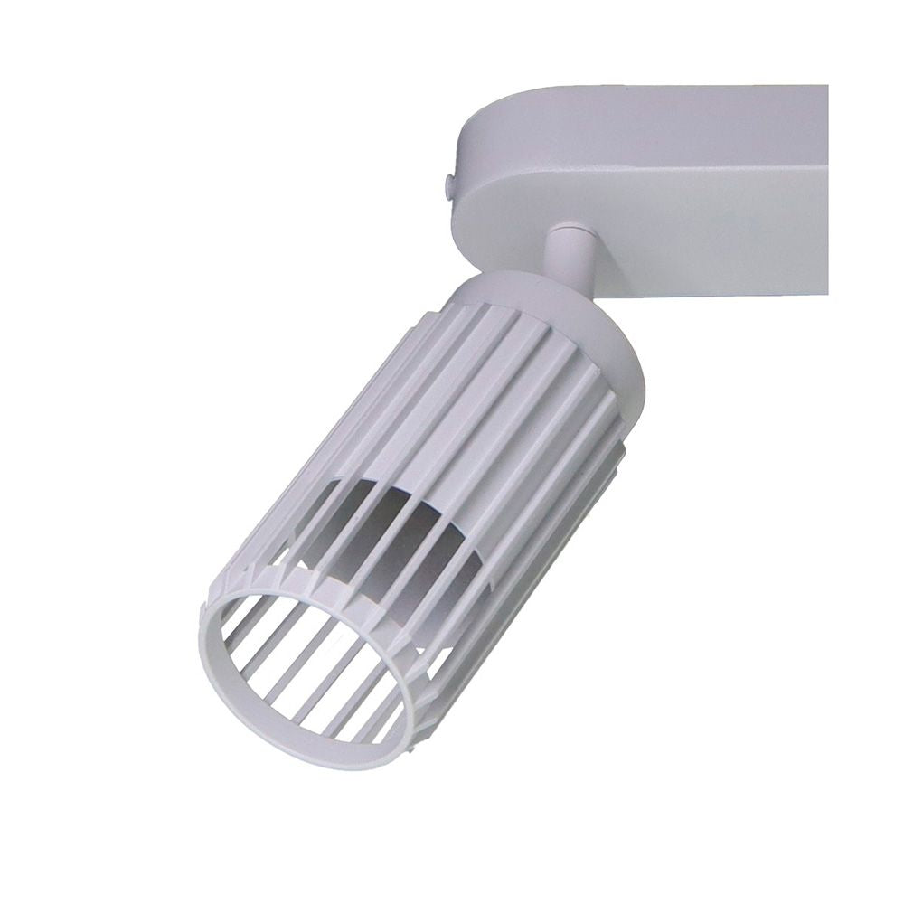 Foco 3 elementos, sahara arenado, gu10, 10w, (bombillas no incluidas), blanco, 40 x 6 x 21 cm