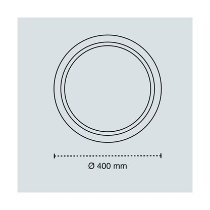 Plafón led circular, charly, 46 w, 3cct, 5060 lm, blanco, ø40 x 7 cm