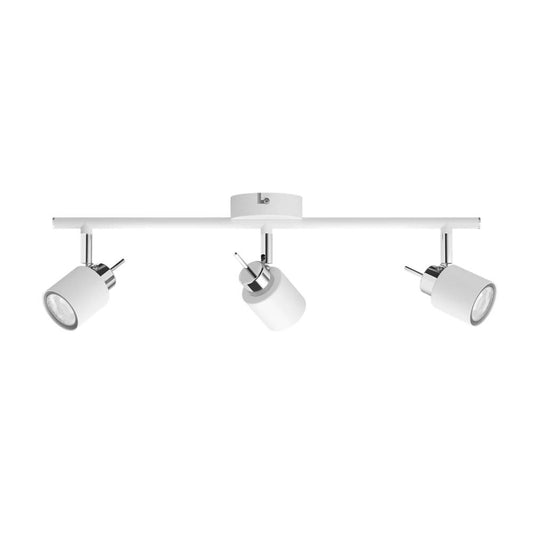 Foco 3 elementos meranti gu10 (bombilla no incluida) color blanco 8 x 47,4 x 15,5 cm
