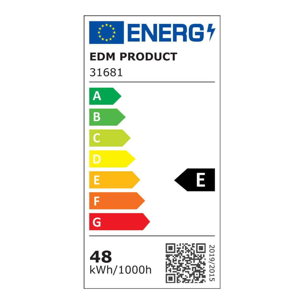 Regleta led 48 w 6500 k luz fria 4200 lm 121,3 x 3,1 x 12 cm