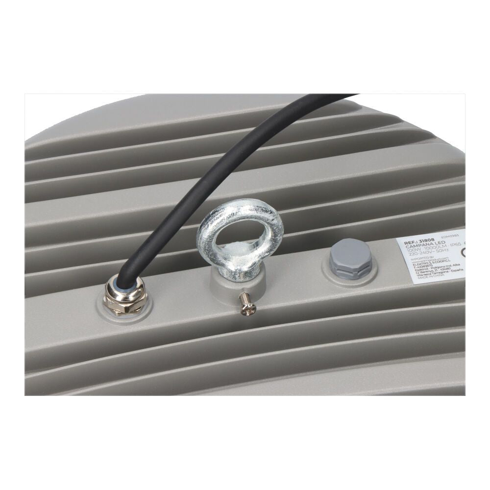Campana led 100 w, 6400 k, 10.000 lm, ø26 x 4,5 cm
