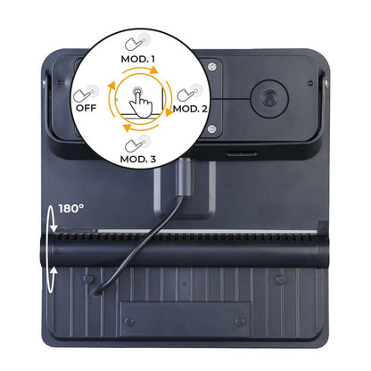 Aplique solar 12w 1.600lm 6.500k. edm