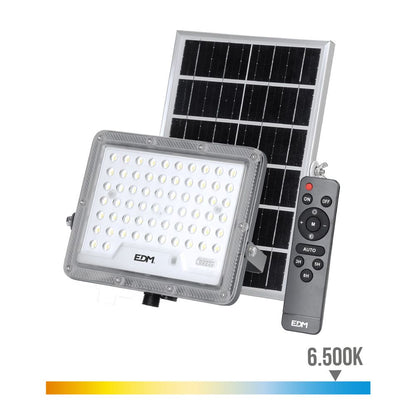 Foco proyector solar slim 50 w 600 lm 6500 k luz fría