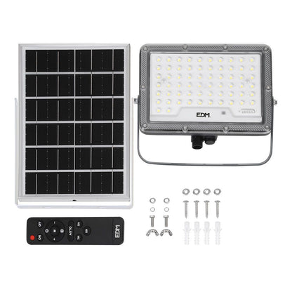 Foco proyector solar slim 200 w 1800 lm 6500 k luz fría
