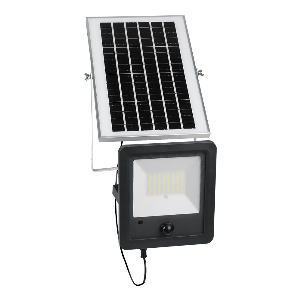 Foco proyector solar con sensor 100 w 1200 lm 6500 k luz fría