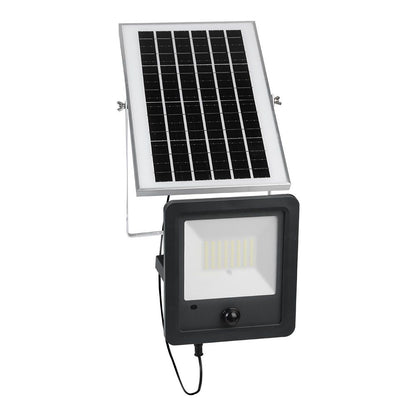 Foco proyector solar con sensor 100 w 1200 lm 6500 k luz fría