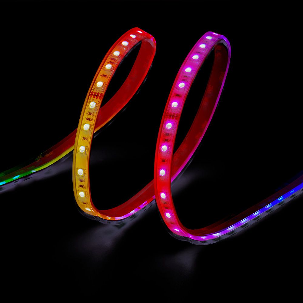 Tira led adhesiva 4,5 w/m 20 lm/w 24 v dc ip65, 5 m x 12 mm, rgb, multicolor, wifi tuya app