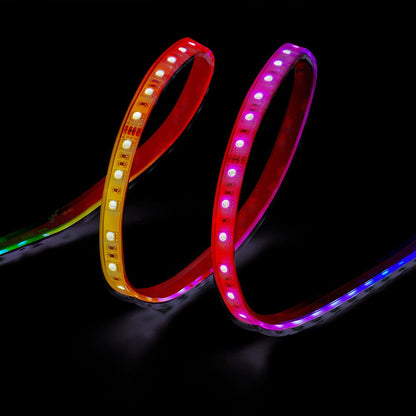 Tira led adhesiva 4,5 w/m 20 lm/w 24 v dc ip65, 5 m x 12 mm, rgb, multicolor, wifi tuya app