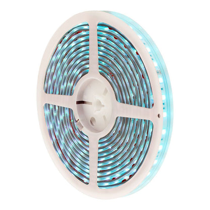 Tira led adhesiva 4,5 w/m 20 lm/w 24 v dc ip65, 5 m x 12 mm, rgb, multicolor, wifi tuya app
