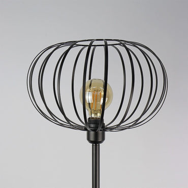Lámpara de pie (salon) vintage e27 60 w color negro ø35 x 150 cm