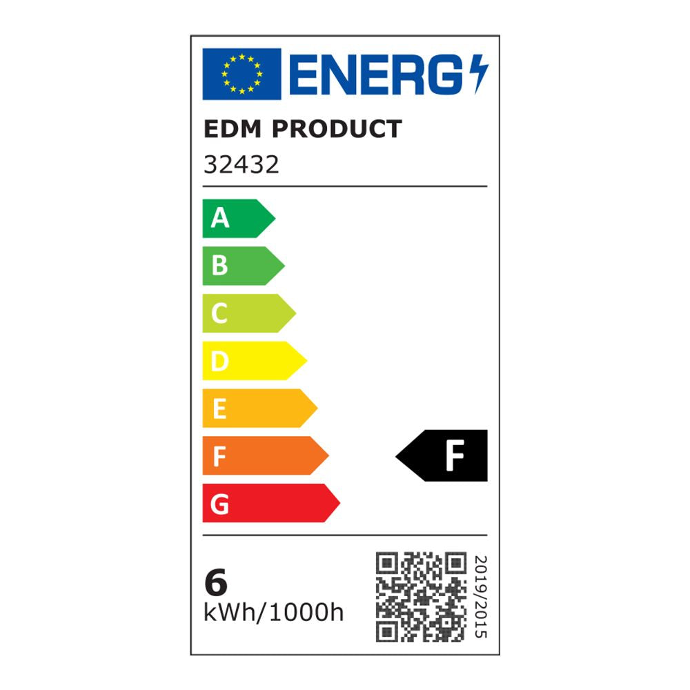 Lámpara led de pared o espejo 6 w 4.000 k 600 lm luz día 30 x 12,8 x 5,10 cm