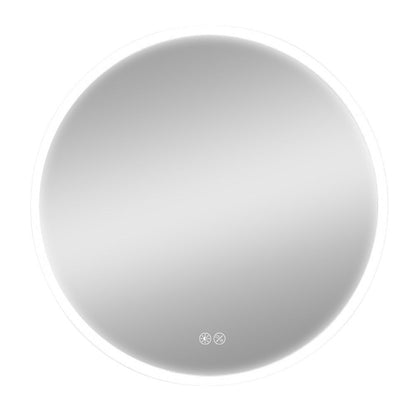 Espejo redondo con led 20 w 60 cm