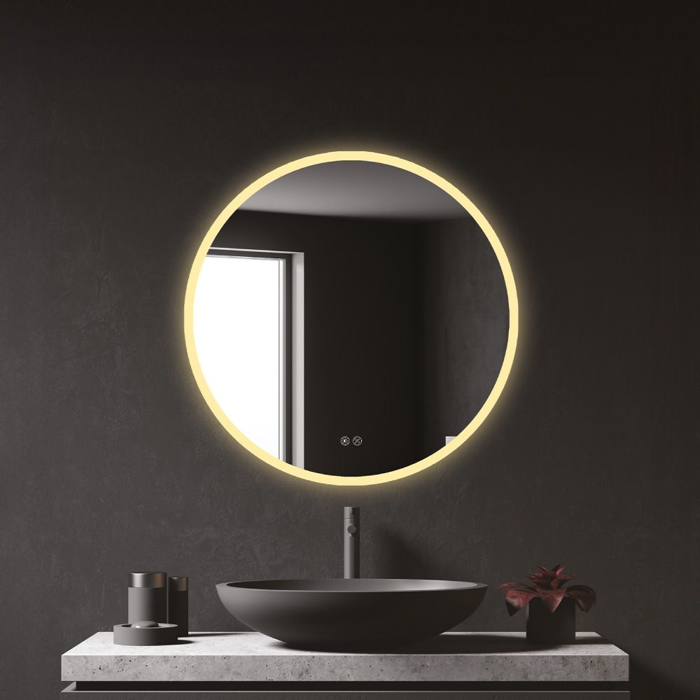Espejo redondo con led 20 w 60 cm
