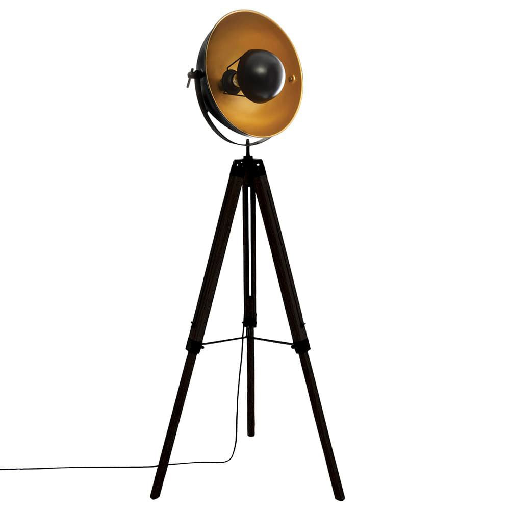 Lampara tripode modelo 'loft lahti' negro e27 156,5 x 65 x 57cm