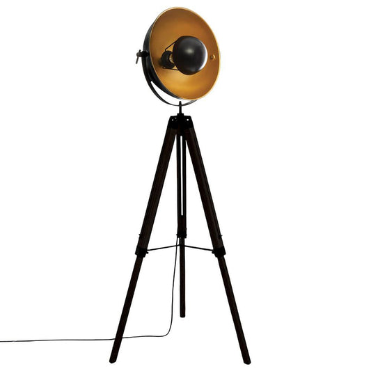 Lampara tripode modelo 'loft lahti' negro e27 156,5 x 65 x 57cm