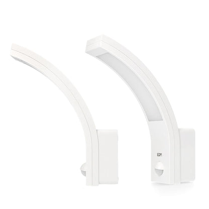 Aplique led con sensor de movimiento 10 w 1654 lm 4000 k ip54 6,6 x 18,8 x 25 cm