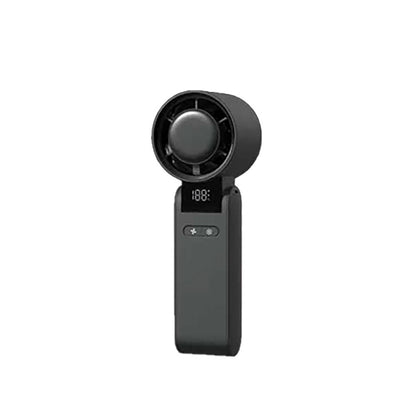 Ventilador de mano recargable, 4000 mah, negro