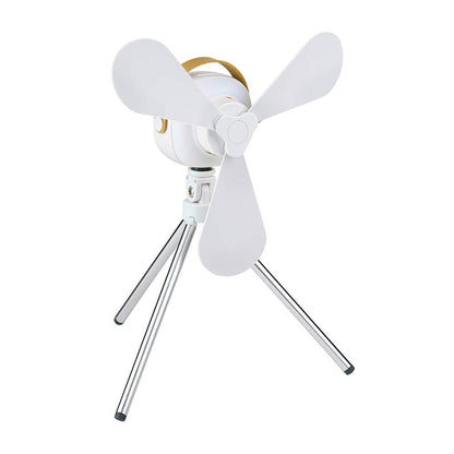 Ventilador de sobremesa, recargable con usb, 3 aspas, 4 velocidades, con mando