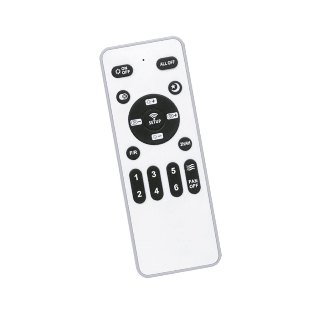 Ventilador de techo led 3cct aspas retráctiles antila mini xs 35 w 3000 lm negro, aspas ø55 cm, plafón ø32 cm, altura 38 - 48 cm