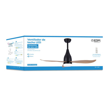 Ventilador de techo modelo kattegat112cm dc 15w + luz 18w 2.190lm 3.000k- 4000k-5.000k, 3cct