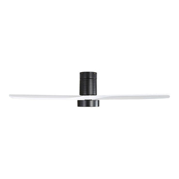 Ventilador de techo modelo kara con 3 aspas color blanco ø132cm luz led 3000/4000/6000k, 3cct, 30 w, negro