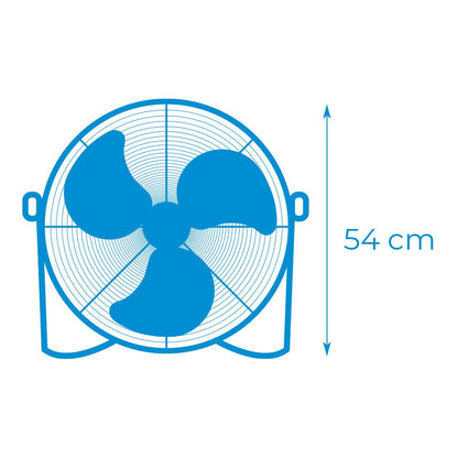 Ventilador industrial de suelo. color negro 100w - 64,7 db - aspas ø45 x 54 cm