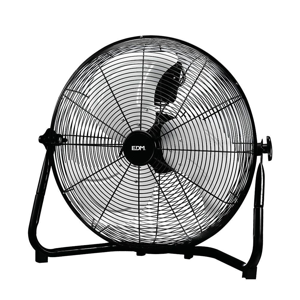 Ventilador industrial de suelo. color negro 120w - 64,9 db - aspas ø50 x 58 cm