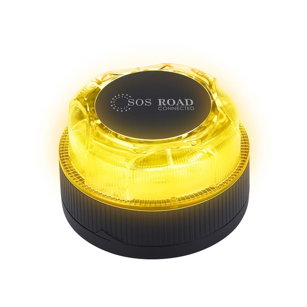 Baliza v16 de emergencia homologada conectada geolocalizable con dgt 3.0 sos road