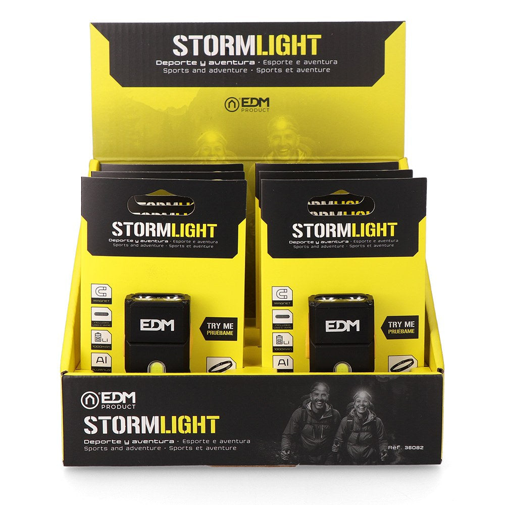 Mini linterna led stormlight, recargable, 13 w, 1000 lm