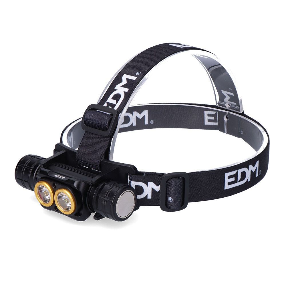 Linterna led frontal thunder track 3000 lm, recargable