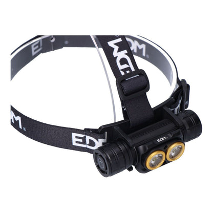 Linterna led frontal thunder track 3000 lm, recargable