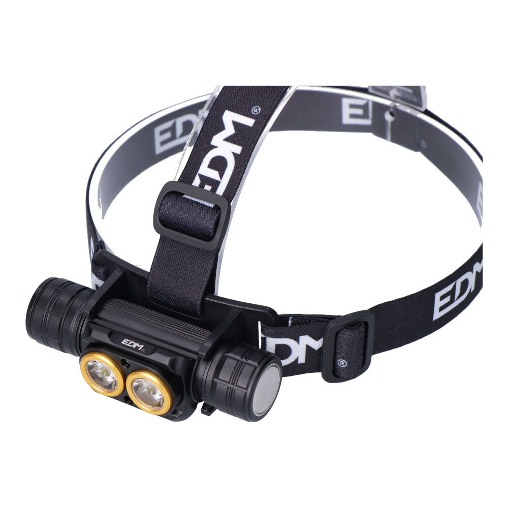 Linterna led frontal thunder track 3000 lm, recargable