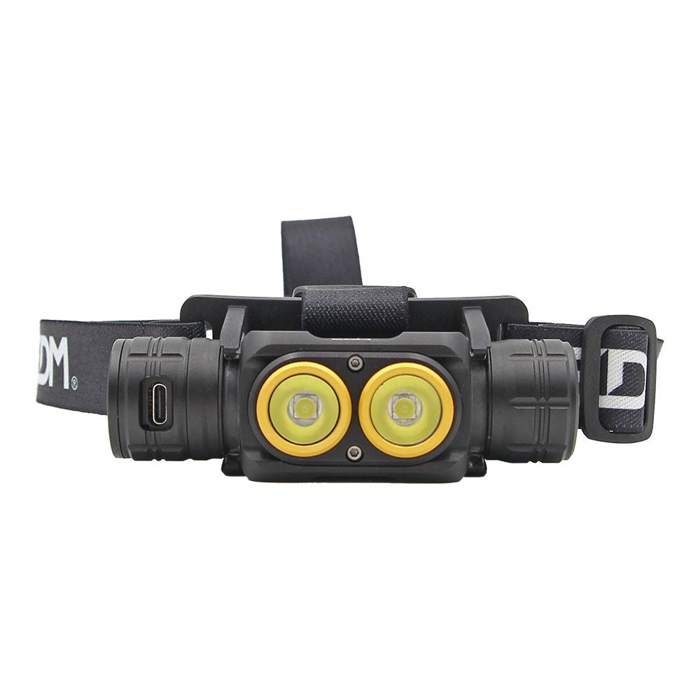 Linterna led frontal thunder track 3000 lm, recargable
