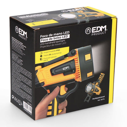 Foco de mano led 10 w 1000 / 400 lm / flash / sos
