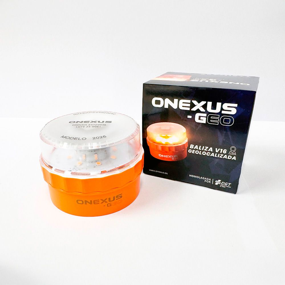 Baliza v16 de emergencia homologada conectada geolocalizable con dgt 3.0 onexus
