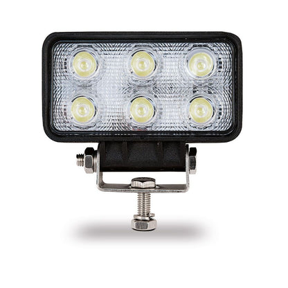 Faro de trabajo rectangular 6 led - 1200 lm - 18w - 10 - 30v