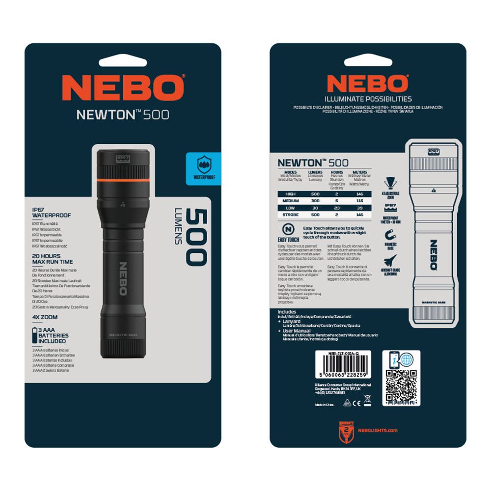 Linterna newton 500. táctica