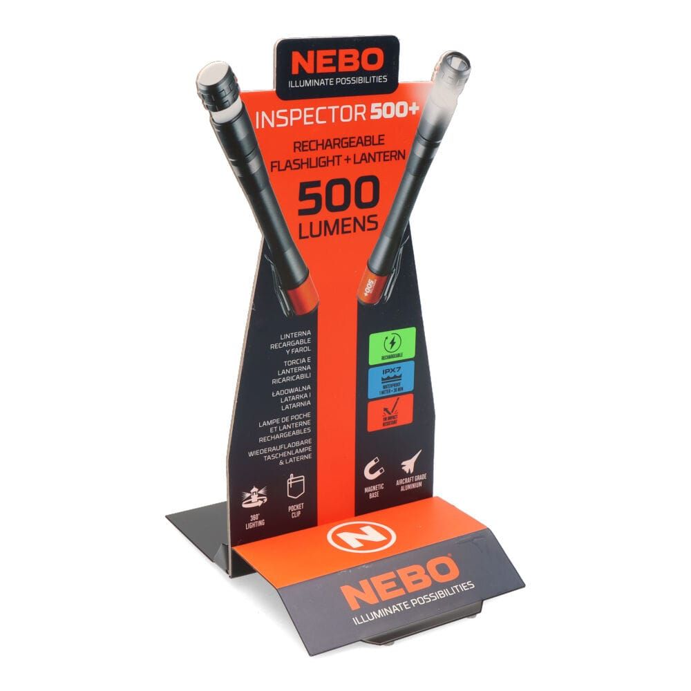 Linterna inspector 500+. boli flexpower - por la compra de 6 unidades un expositor de regalo