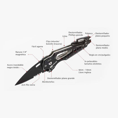 Navaja multiusos smartknife 15 en 1