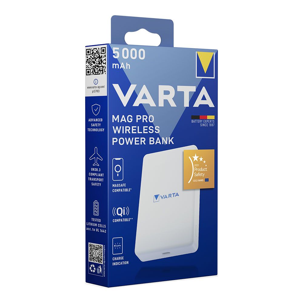 Wireless power bank mag pro 5000 mah 7,5 w (hasta 18,5 w por cable)