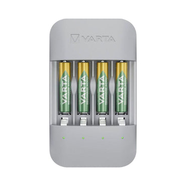 Cargador de pilas varta eco charger pro + 4 pilas 800 mah aaa 56813