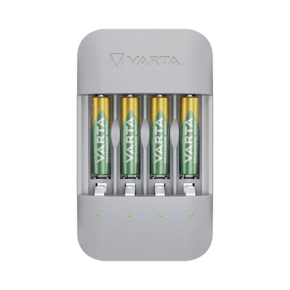 Cargador de pilas varta eco charger pro + 4 pilas 800 mah aaa 56813