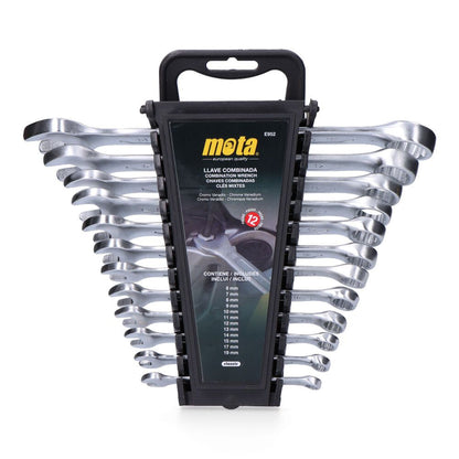 Llave combinada de 6 a 19 mm, juego 12 piezas