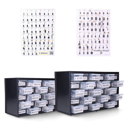 Cajoneras 60 escobillas de carbon mas vendidas (240 juegos)
