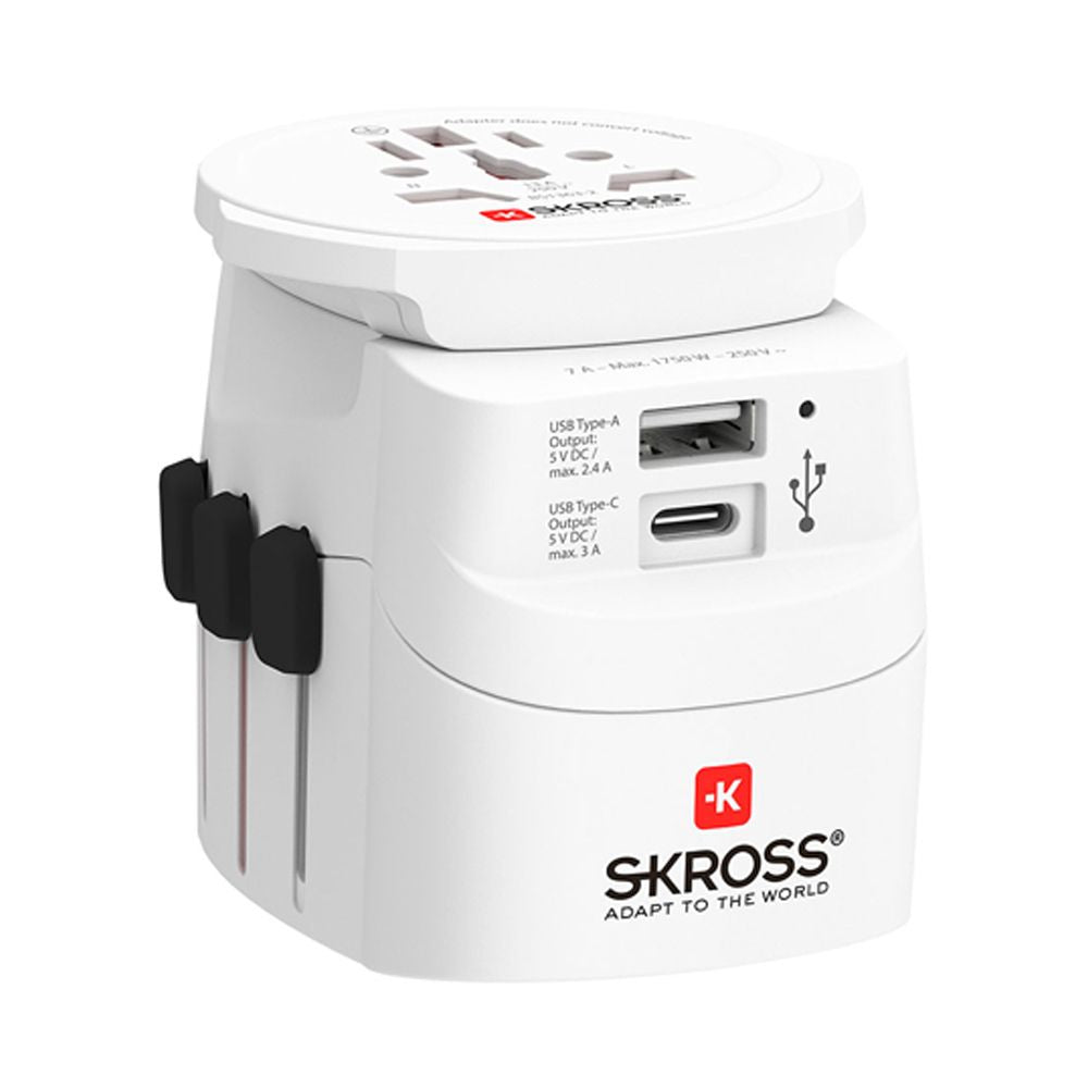 Set 2 multi adaptadores de viaje skross 1302472
