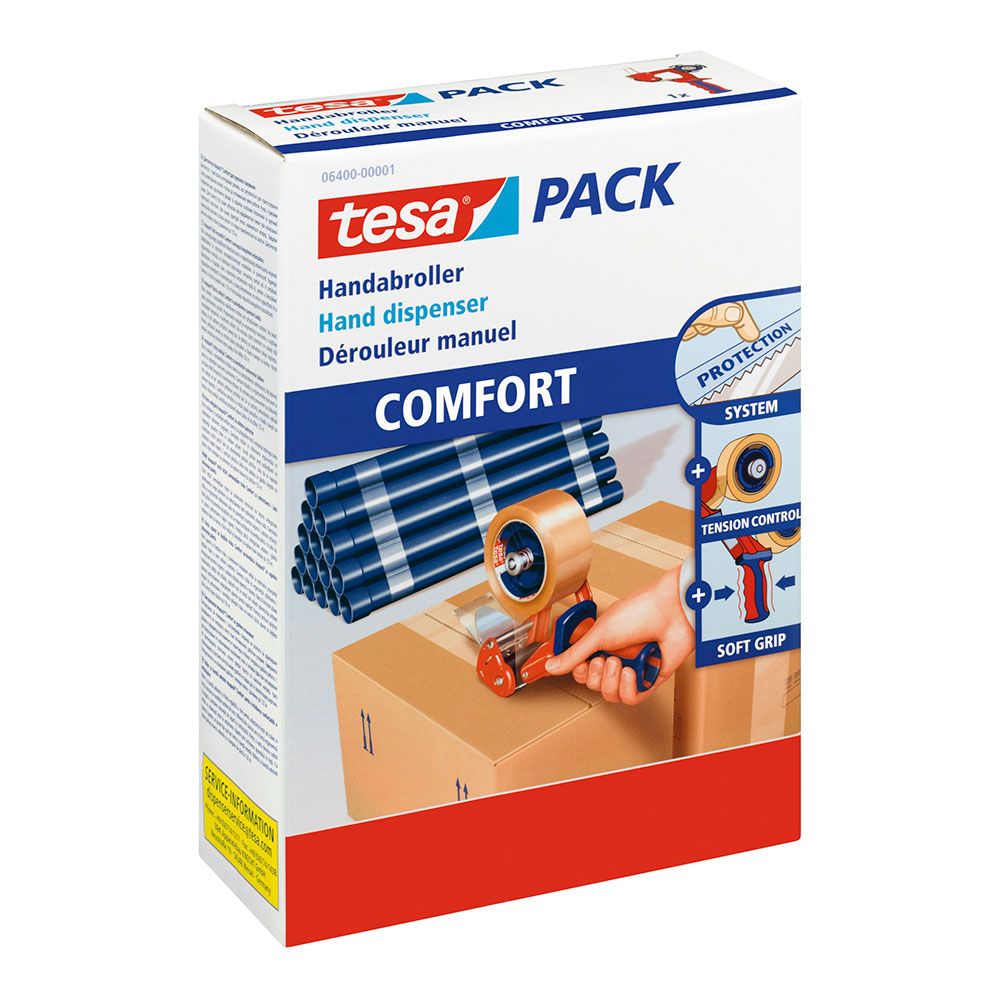 Dispensador cinta de embalaje comfort ancho cinta 50 mm