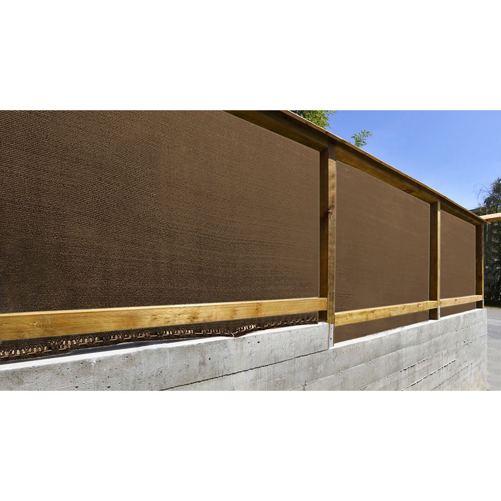 Malla de ocultacion premium marrón 1 x 5 m