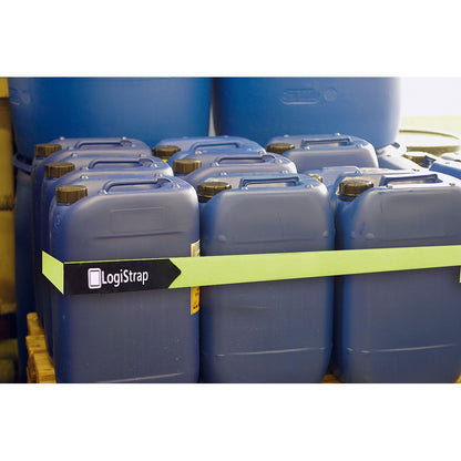Correa logistrap, amarilla, pack 2 unidades, 50mm x 6m